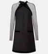 Nina Ricci Virgin Wool Gabardine Minidress In Black
