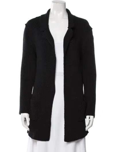 Pre-owned Nina Ricci Virgin Wool Jacket In Black