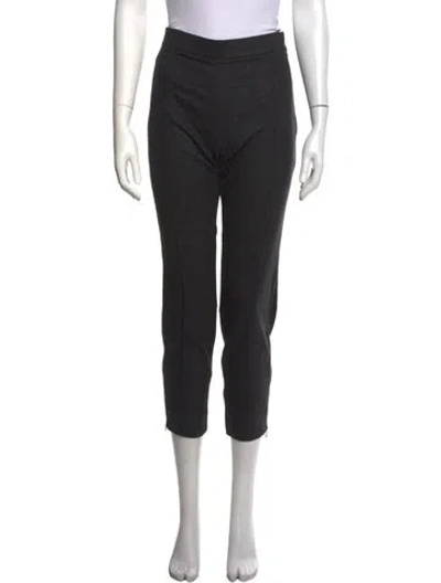 Pre-owned Nina Ricci Virgin Wool Skinny Leg Pants In Black/grey