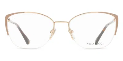 Nina Ricci Vnr232 033m Women's Glasses Rose-gold Size 55 - Free Lenses - Blue Light Block Available