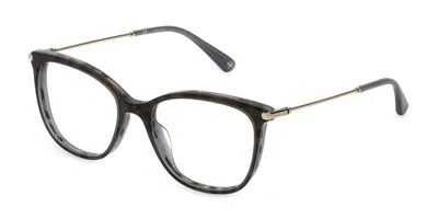 Nina Ricci Vnr257 Men's Glasses, Tortoiseshell, Size 52 In Gray