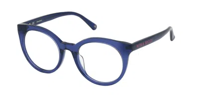 Nina Ricci Vnr289 Women's Glasses, Blue, Size 50