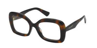 Nina Ricci Vnr383 0752 Occhiali Da Vista Tartarugatishell Per Donna (solo Montatura) In Brown