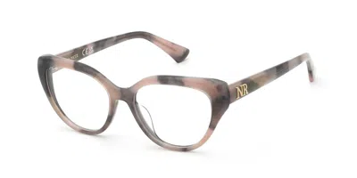 Nina Ricci Vnr467 0ald Women's Glasses Tortoiseshell Size 52 - Free Lenses - Blue Light Block Available In Brown
