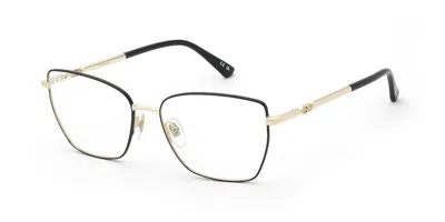 Nina Ricci Vnr470 0301 Women's Glasses Black Size 55 - Free Lenses - Blue Light Block Available In Gold