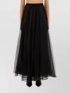 Nina Ricci Voluminous Lace Overlay High Waist Skirt