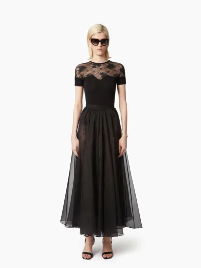Nina Ricci Voluminous Maxi Skirt In Black