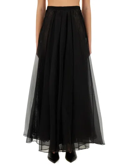 Nina Ricci Voluminous Maxi Skirt In Black