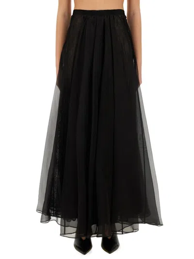 Nina Ricci Voluminous Maxi Skirt In Black