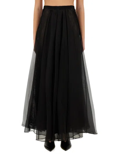 Nina Ricci Voluminous Maxi Skirt In Black