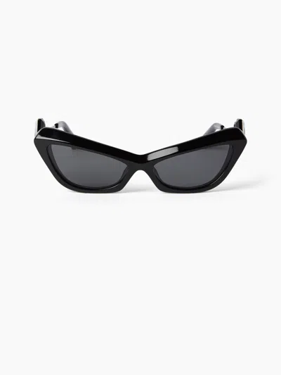 Nina Ricci Waves Cat-eye Sunglasses Tu In Black