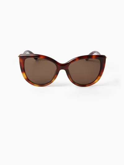Nina Ricci Waves Oversize Sunglasses Tu In Blue