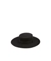 Nina Ricci Felted Wool Canotier Hat