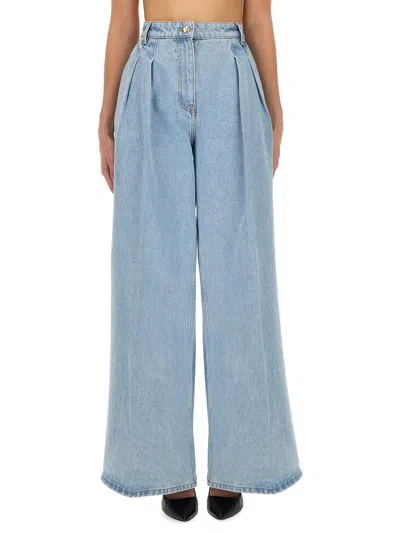 Nina Ricci Wide Jeans In Blue