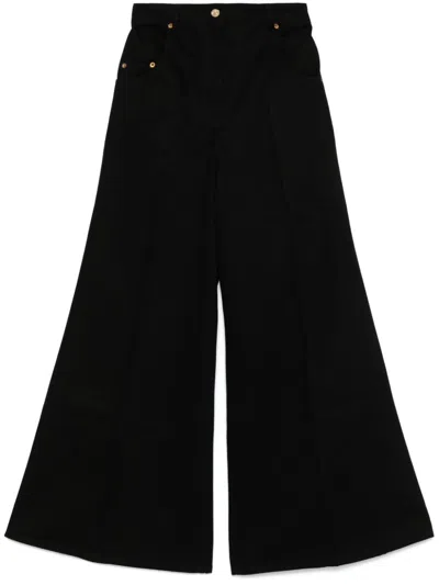 Nina Ricci Wide-leg Jeans In Black
