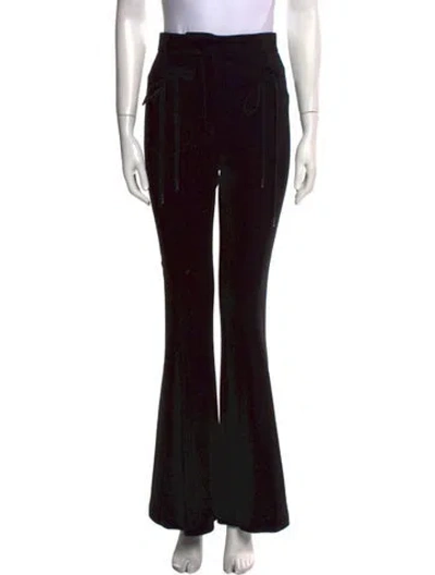 Pre-owned Nina Ricci Wide Leg Pants In Black