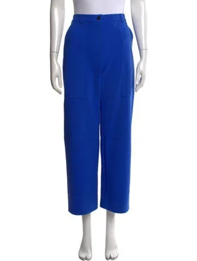 Pre-owned Nina Ricci Wide Leg Pants In Blue