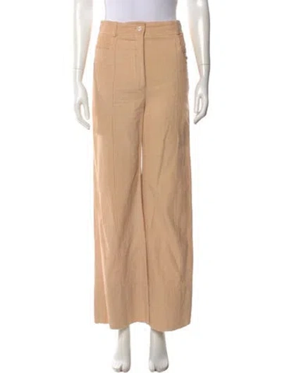 Pre-owned Nina Ricci Wide Leg Pants In Neutral