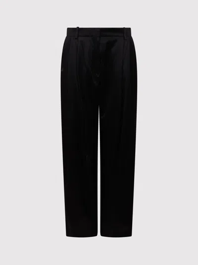 Nina Ricci Wide Pleated Pants In Black