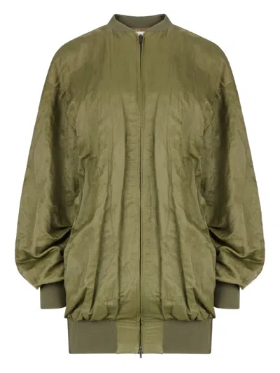 Nina Ricci Winkler Votton Bomber Jacket In Green