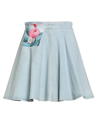 Nina Ricci Woman Denim Skirt Blue Size 6 Cotton