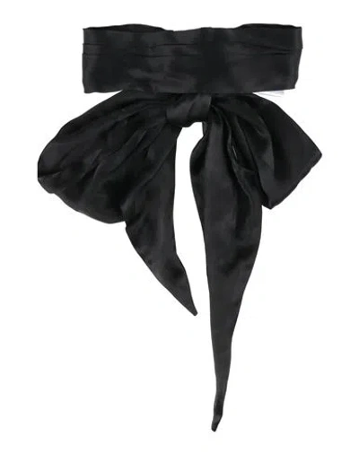Nina Ricci Woman Hair Accessory Black Size - Acetate, Silk