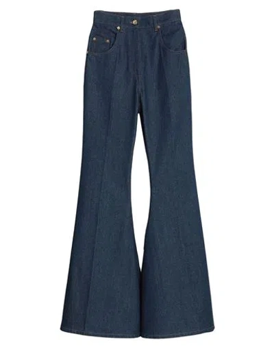 Nina Ricci Woman Jeans Blue Size 10 Cotton