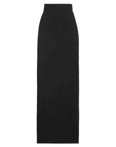 Nina Ricci Woman Maxi Skirt Black Size 12 Acetate, Viscose