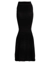Nina Ricci Woman Maxi Skirt Black Size L Viscose, Polyamide In Black