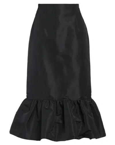 Nina Ricci Woman Midi Skirt Black Size 10 Polyester