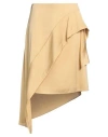 Nina Ricci Woman Midi Skirt Marigold Size 6 Polyester In Yellow