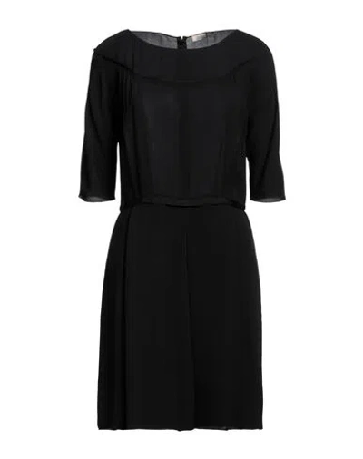 Nina Ricci Woman Mini Dress Black Size 10 Silk