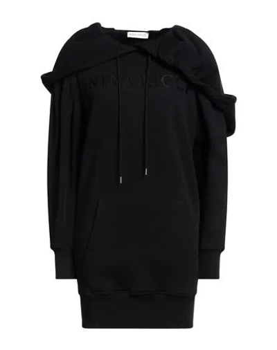 Nina Ricci Woman Mini Dress Black Size M Cotton In Neutral
