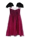 Nina Ricci Woman Mini Dress Fuchsia Size 4 Polyamide, Viscose In Pink