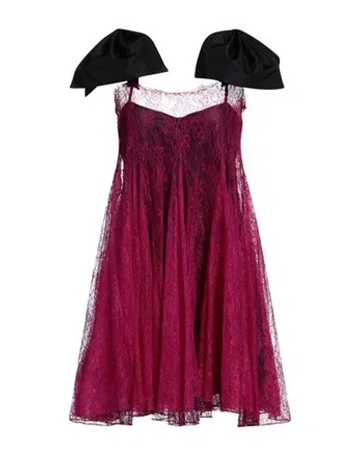 Nina Ricci Woman Mini Dress Fuchsia Size 4 Polyamide, Viscose In Pink