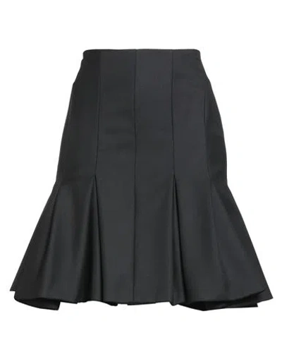 Nina Ricci Woman Mini Skirt Black Size 8 Wool