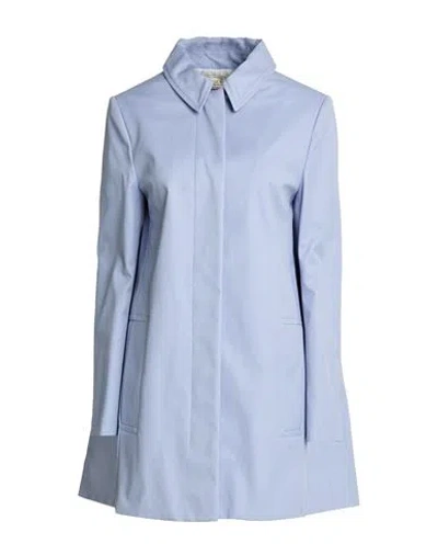 Nina Ricci Woman Overcoat & Trench Coat Lilac Size 4 Acetate, Viscose In Blue