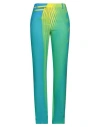 Nina Ricci Woman Pants Green Size 8 Polyester, Elastane, Viscose In Green