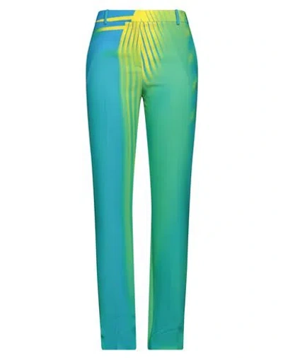 Nina Ricci Woman Pants Green Size 8 Polyester, Elastane, Viscose