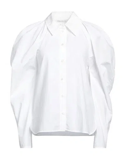 Nina Ricci Woman Shirt Black Size 6 Cotton In Weiss