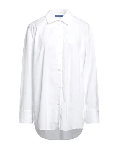 Nina Ricci Woman Shirt White Size 6 Polyester, Cotton, Polyamide