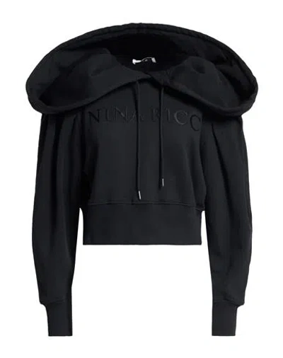 Nina Ricci Woman Sweatshirt Black Size M Cotton