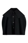 Nina Ricci Single-breasted Wool Coat In Black