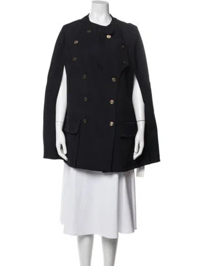 Pre-owned Nina Ricci Wool Cape In Blue