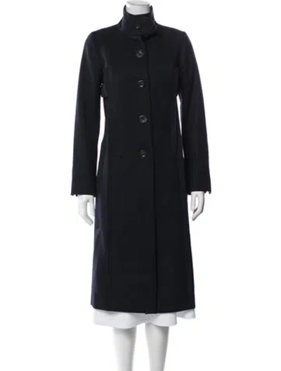 Pre-owned Nina Ricci Wool Coat In Blue
