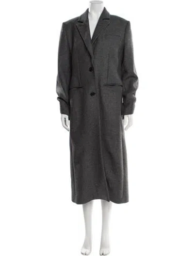 Pre-owned Nina Ricci Wool Coat In Gray