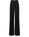 Nina Ricci Wool Gabardine Straight Pants In Black