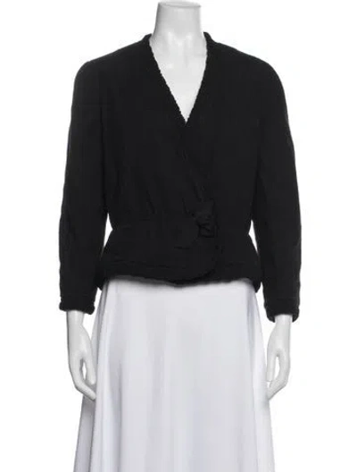 Pre-owned Nina Ricci Wool Jacket In Black