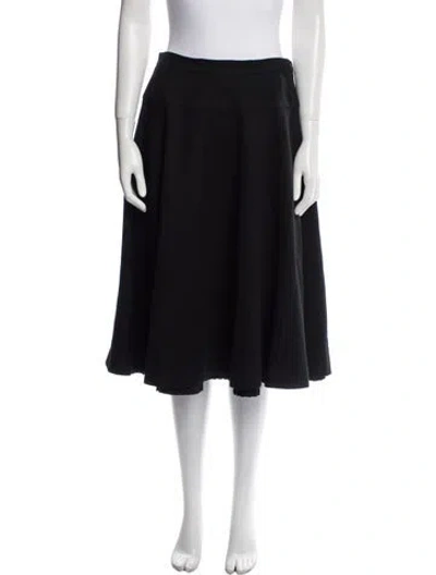Pre-owned Nina Ricci Wool Knee-length Skirt In Black