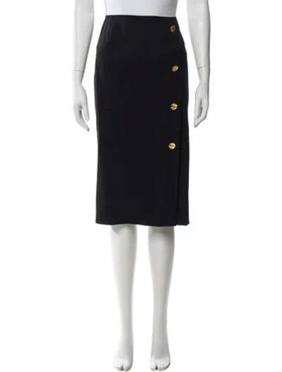 Pre-owned Nina Ricci Wool Knee-length Skirt In Black